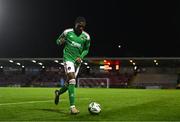29 September 2023; Malik Dijksteel of Cork City during the SSE Airtricity Men's Premier Division match between Cork City and St Patrick's Athletic at Turner's Cross in Cork. Photo by Eóin Noonan/Sportsfile