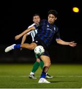 6 October 2023; German Fuentes Rodriguez of Athlone Town has a shot on goal during the SSE Airtricity Men's First Division match between Athlone Town and Bray Wanderers at Athlone Town Stadium in Westmeath. Photo by Michael P Ryan/Sportsfile