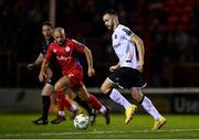 6 October 2023; Robbie Benson of Dundalk during the SSE Airtricity Men's Premier Division match between Shelbourne and Dundalk at Tolka Park in Dublin. Photo by Stephen McCarthy/Sportsfile