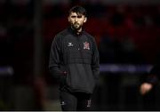 6 October 2023; Dundalk physiotherapist Conor Doran during the SSE Airtricity Men's Premier Division match between Shelbourne and Dundalk at Tolka Park in Dublin. Photo by Stephen McCarthy/Sportsfile