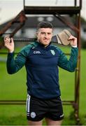 7 October 2023; Caolan Taggart stands for a portrait during an Ireland Hurling Shinty squad portrait session at DCU Sports Grounds in Dublin. Photo by Seb Daly/Sportsfile