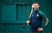 7 October 2023; Neil McManus stands for a portrait during an Ireland Hurling Shinty squad portrait session at DCU Sports Grounds in Dublin. Photo by Seb Daly/Sportsfile