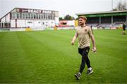 7 October 2023; Aodh Dervin of Galway United before the Sports Direct Men’s FAI Cup semi-final match between Galway United and Bohemians at Eamonn Deacy Park in Galway. Photo by Stephen McCarthy/Sportsfile