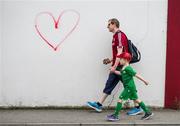 7 October 2023; Supporters arrive for the Sports Direct Men’s FAI Cup semi-final match between Galway United and Bohemians at Eamonn Deacy Park in Galway. Photo by Stephen McCarthy/Sportsfile