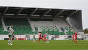 7 October 2023; A general view of action during the SSE Airtricity Women's Premier Division match between Shamrock Rovers and Shelbourne at Tallaght Stadium in Dublin. Photo by Eóin Noonan/Sportsfile