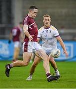 7 October 2023; Brian Fenton of Raheny in action against Paul Mannion of Kilmacud Crokes during the Dublin County Senior Club Championship Football Semi-Final match between Kilmacud Crokes and Raheny at Parnell Park in Dublin. Photo by Stephen Marken/Sportsfile