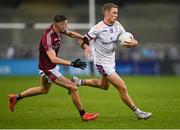 7 October 2023; Paul Mannion of Kilmacud Crokes in action against Cian Ivers of Raheny during the Dublin County Senior Club Championship Football Semi-Final match between Kilmacud Crokes and Raheny at Parnell Park in Dublin. Photo by Stephen Marken/Sportsfile
