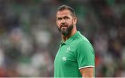 7 October 2023; Ireland head coach Andy Farrell before the 2023 Rugby World Cup Pool B match between Ireland and Scotland at the Stade de France in Paris, France. Photo by Brendan Moran/Sportsfile