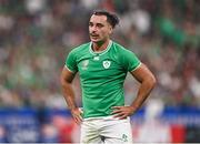 7 October 2023; James Lowe of Ireland during the 2023 Rugby World Cup Pool B match between Ireland and Scotland at the Stade de France in Paris, France. Photo by Harry Murphy/Sportsfile