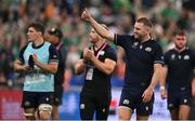 7 October 2023; Finn Russell of Scotland after the 2023 Rugby World Cup Pool B match between Ireland and Scotland at the Stade de France in Paris, France. Photo by Brendan Moran/Sportsfile