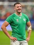 7 October 2023; Stuart McCloskey of Ireland after the 2023 Rugby World Cup Pool B match between Ireland and Scotland at the Stade de France in Paris, France. Photo by Brendan Moran/Sportsfile