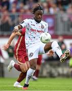 7 October 2023; Jonathan Afolabi of Bohemians during the Sports Direct Men’s FAI Cup semi-final match between Galway United and Bohemians at Eamonn Deacy Park in Galway. Photo by Stephen McCarthy/Sportsfile