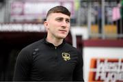 7 October 2023; Ed McCarthy of Galway United before the Sports Direct Men’s FAI Cup semi-final match between Galway United and Bohemians at Eamonn Deacy Park in Galway. Photo by Stephen McCarthy/Sportsfile