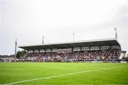 7 October 2023; A general view of the Comer Stand during the Sports Direct Men’s FAI Cup semi-final match between Galway United and Bohemians at Eamonn Deacy Park in Galway. Photo by Stephen McCarthy/Sportsfile