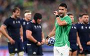 7 October 2023; Conor Murray of Ireland during the 2023 Rugby World Cup Pool B match between Ireland and Scotland at the Stade de France in Paris, France. Photo by Ramsey Cardy/Sportsfile