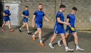 8 October 2023; Ratoath players make their way out to warm-up before the Meath County Senior Club Football Championship final match between Summerhill and Ratoath at Páirc Tailteann in Navan, Meath. Photo by Seb Daly/Sportsfile