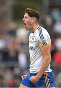 8 October 2023; Daithi McGowan of Ratoath celebrates after converting a free in the sixth minute of additional time to level the scores during the Meath County Senior Club Football Championship final match between Summerhill and Ratoath at Páirc Tailteann in Navan, Meath. Photo by Seb Daly/Sportsfile