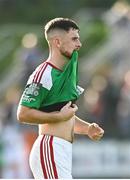 8 October 2023; Aaron Bolger of Cork City reacts after the Sports Direct Men’s FAI Cup semi-final match between Cork City and St Patrick's Athletic at Turner’s Cross in Cork. Photo by Eóin Noonan/Sportsfile