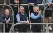 8 October 2023; Horse trainers Noel Meade, centre, and Gordon Elliott, right, during the Meath County Senior Club Football Championship final match between Summerhill and Ratoath at Páirc Tailteann in Navan, Meath. Photo by Seb Daly/Sportsfile