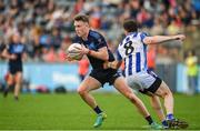 8 October 2023; Tom Lahiff of St Judes in action against Céin D'Arcy of Ballyboden St Endas during the Dublin County Senior Club Football Championship semi-final match between St Judes and Ballyboden St Endas at Parnell Park in Dublin. Photo by Sam Barnes/Sportsfile