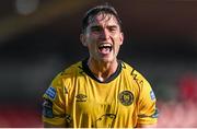 8 October 2023; Anto Breslin of St Patrick's Athletic celebrates after the Sports Direct Men’s FAI Cup semi-final match between Cork City and St Patrick's Athletic at Turner’s Cross in Cork. Photo by Stephen McCarthy/Sportsfile