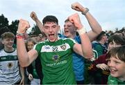 8 October 2023; Conor Quinn of Mohill celebrates after his side's victory in the Leitrim County Senior Club Football Championship final match between Mohill and St Mary's Kiltoghert at Avant Money Páirc Seán Mac Diarmada in Carrick-on-Shannon, Leitrim. Photo by Piaras Ó Mídheach/Sportsfile