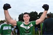 8 October 2023; Seán Harkin of Mohill celebrates after his side's victory in in the Leitrim County Senior Club Football Championship final match between Mohill and St Mary's Kiltoghert at Avant Money Páirc Seán Mac Diarmada in Carrick-on-Shannon, Leitrim. Photo by Piaras Ó Mídheach/Sportsfile