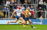 8 October 2023; Conor Lyons of Summerhill in action against Tom Fadden of Ratoath during the Meath County Senior Club Football Championship final match between Summerhill and Ratoath at Páirc Tailteann in Navan, Meath. Photo by Seb Daly/Sportsfile
