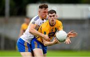 8 October 2023; Conor Frayne of Summerhill in action against Conor McGill of Ratoath during the Meath County Senior Club Football Championship final match between Summerhill and Ratoath at Páirc Tailteann in Navan, Meath. Photo by Seb Daly/Sportsfile