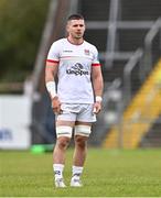 7 October 2023; Nick Timoney of Ulster during the pre-season friendly match between Ulster and Glasgow Warriors at Kingspan Breffni in Cavan. Photo by Ben McShane/Sportsfile