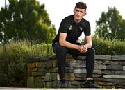 9 October 2023; Johnny Kenny poses for a portrait during a Republic of Ireland U21's media day at the Carlton Hotel Blanchardstown in Dublin. Photo by Sam Barnes/Sportsfile