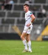 7 October 2023; Ethan McIlroy of Ulster during the pre-season friendly match between Ulster and Glasgow Warriors at Kingspan Breffni in Cavan. Photo by Ben McShane/Sportsfile