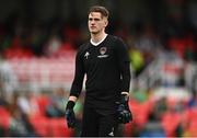 8 October 2023; Cork City goalkeeper Tiernan Brooks before the Sports Direct Men’s FAI Cup semi-final match between Cork City and St Patrick's Athletic at Turner’s Cross in Cork. Photo by Eóin Noonan/Sportsfile