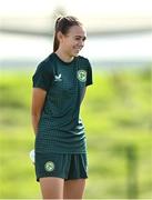 9 October 2023; Lauryn McCabe during a Republic of Ireland women's U17 training session at the FAI National Training Centre in Abbotstown, Dublin. Photo by Ben McShane/Sportsfile