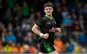 8 October 2023; Conhuir Johnston of Erin’s Own Cargin during the Antrim County Senior Club Football Championship final match between Cuchullians Dunloy and Erin’s Own Cargin at Corrigan Park in Belfast. Photo by Ramsey Cardy/Sportsfile