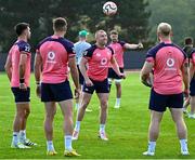 10 October 2023; Keith Earls, centre, during an Ireland rugby squad training session at Stade Omnisports des Fauvettes in Domont, France. Photo by Harry Murphy/Sportsfile