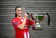 10 October 2023; Eimear Lafferty of Sligo Rovers during a Women's FAI Cup Semi-Finals media day at FAI Headquarters in Abbotstown, Dublin. Photo by Piaras Ó Mídheach/Sportsfile