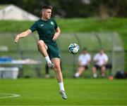10 October 2023; Sean Grehan during a Republic of Ireland U21 training session at the FAI National Training Centre in Abbotstown, Dublin. Photo by Piaras Ó Mídheach/Sportsfile