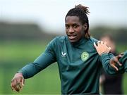 10 October 2023; Bosun Lawal during a Republic of Ireland U21 training session at the FAI National Training Centre in Abbotstown, Dublin. Photo by Piaras Ó Mídheach/Sportsfile