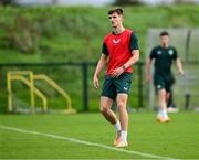 10 October 2023; Johnny Kenny during a Republic of Ireland U21 training session at the FAI National Training Centre in Abbotstown, Dublin. Photo by Piaras Ó Mídheach/Sportsfile