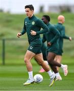10 October 2023; Jamie McGrath during a Republic of Ireland training session at the FAI National Training Centre in Abbotstown, Dublin. Photo by Stephen McCarthy/Sportsfile