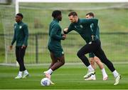 10 October 2023; Shane Duffy during a Republic of Ireland training session at the FAI National Training Centre in Abbotstown, Dublin. Photo by Stephen McCarthy/Sportsfile