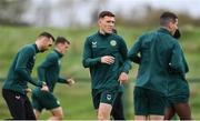10 October 2023; Dara O'Shea during a Republic of Ireland training session at the FAI National Training Centre in Abbotstown, Dublin. Photo by Stephen McCarthy/Sportsfile