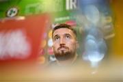 10 October 2023; Matt Doherty during a Republic of Ireland press conference at FAI Headquarters in Abbotstown, Dublin. Photo by Stephen McCarthy/Sportsfile