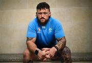 11 October 2023; Andrew Porter poses for a portrait after an Ireland Rugby media conference at Stade Omnisports des Fauvettes in Domont, France. Photo by Harry Murphy/Sportsfile