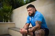 11 October 2023; Andrew Porter poses for a portrait after an Ireland Rugby media conference at Stade Omnisports des Fauvettes in Domont, France. Photo by Harry Murphy/Sportsfile