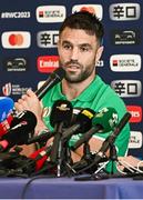 11 October 2023; Conor Murray during an Ireland Rugby media conference at Stade Omnisports des Fauvettes in Domont, France. Photo by Harry Murphy/Sportsfile