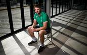 11 October 2023; Iain Henderson poses for a portait after an Ireland Rugby media conference at Stade Omnisports des Fauvettes in Domont, France. Photo by Harry Murphy/Sportsfile