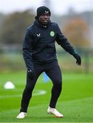 11 October 2023; Festy Ebosele during a Republic of Ireland training session at the FAI National Training Centre in Abbotstown, Dublin. Photo by Stephen McCarthy/Sportsfile