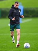 11 October 2023; Alan Browne during a Republic of Ireland training session at the FAI National Training Centre in Abbotstown, Dublin. Photo by Stephen McCarthy/Sportsfile